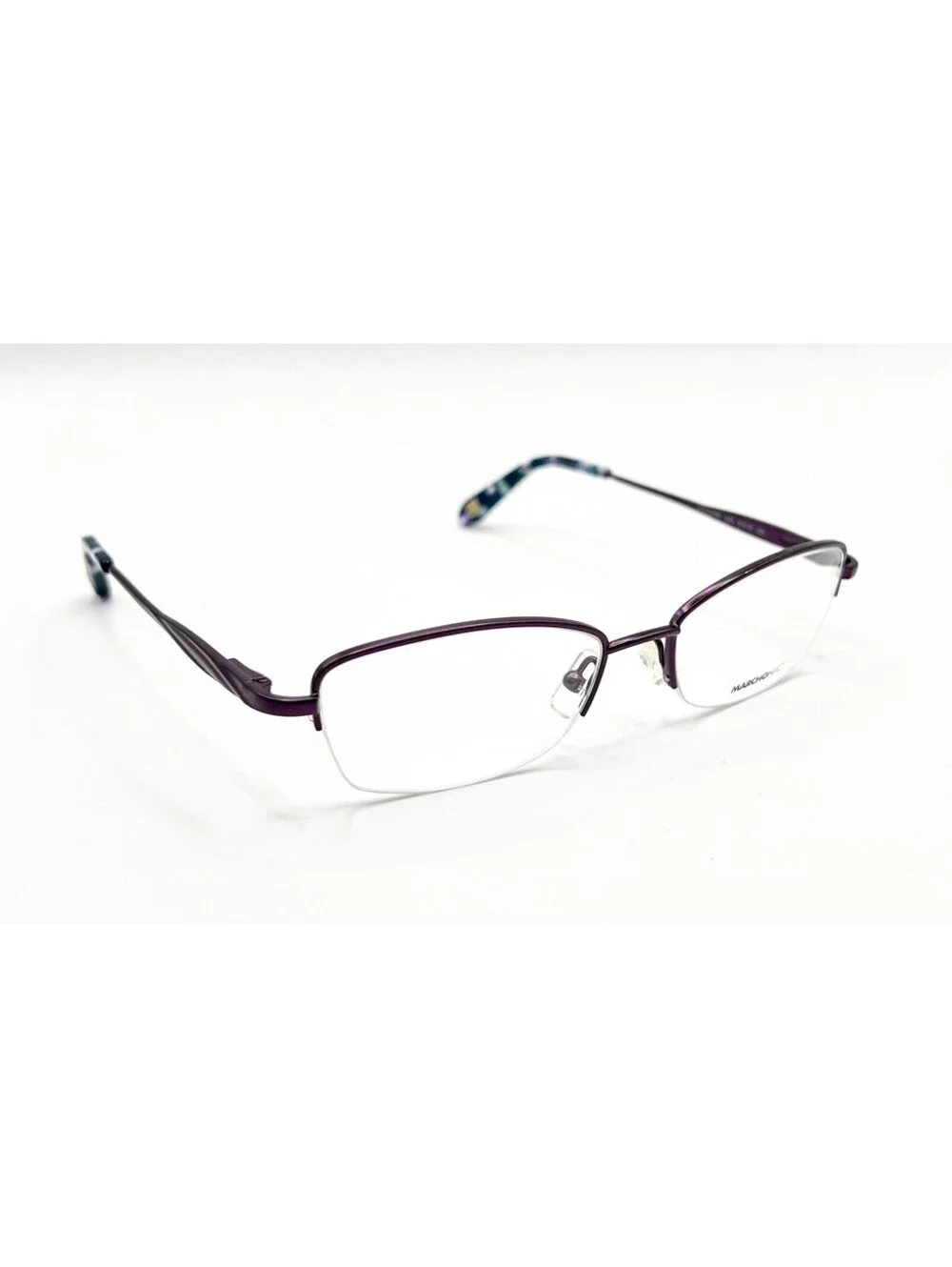 Marchon Nyc Waldorf 505 Purple Blue Authentic Eyeglasses 51-17-135